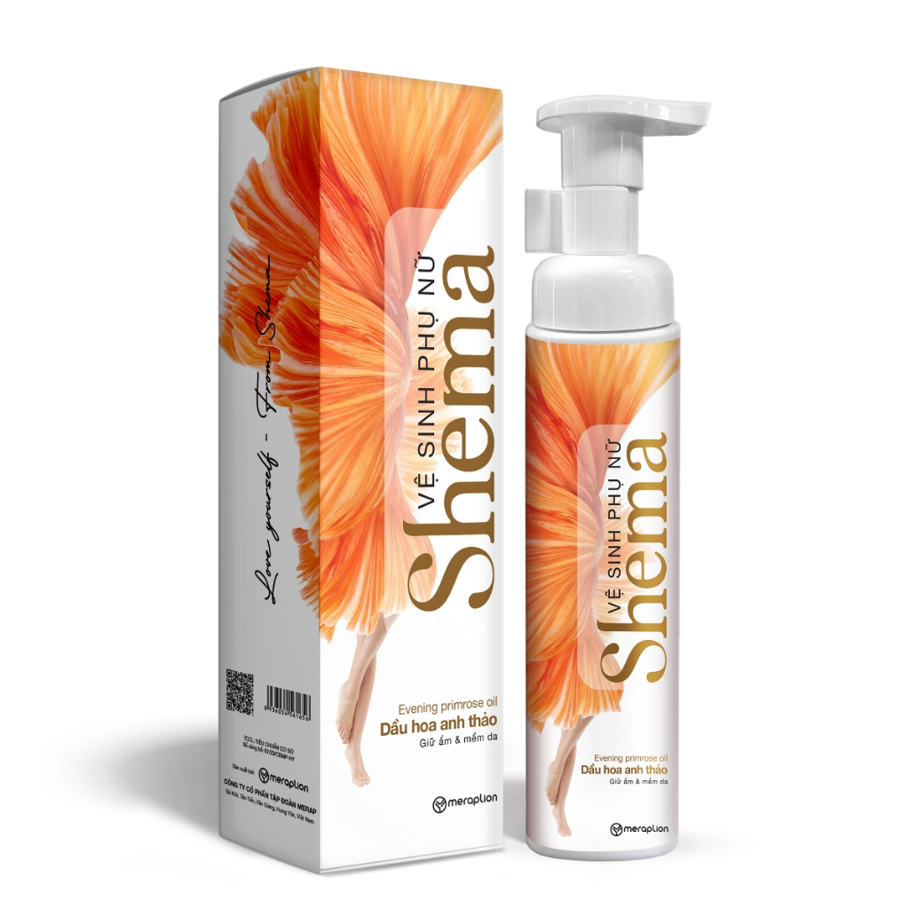 Bọt vệ sinh phụ nữ SHEMA 100ml giúp làm sạch dịu nhẹ, dưỡng ẩm và phục hồi làn da vùng nhạy cảm - T302105002