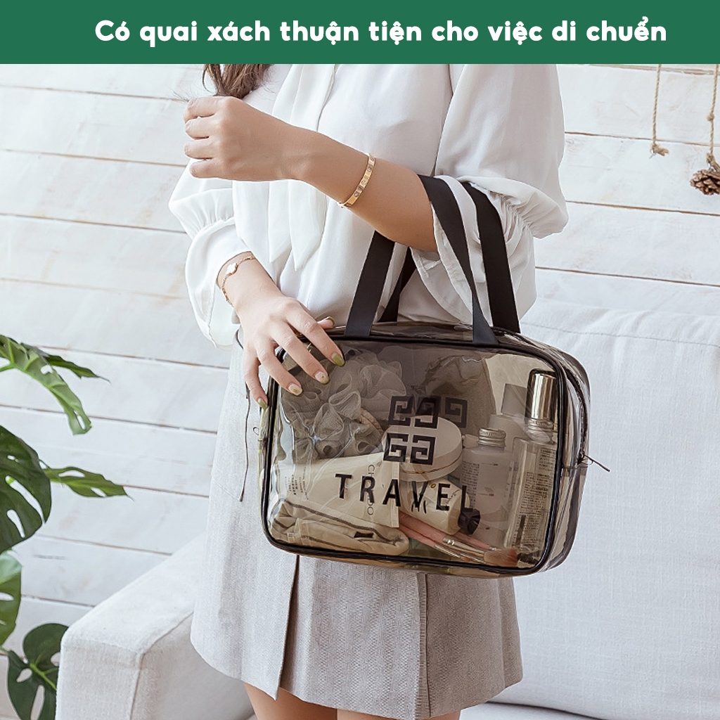 Túi Đựng Mỹ Phẩm Trang Sức Đồ Trang Điểm JYoohome Trong Suốt Đựng Đồ Du Lịch Cá Nhân Tiện Lợi