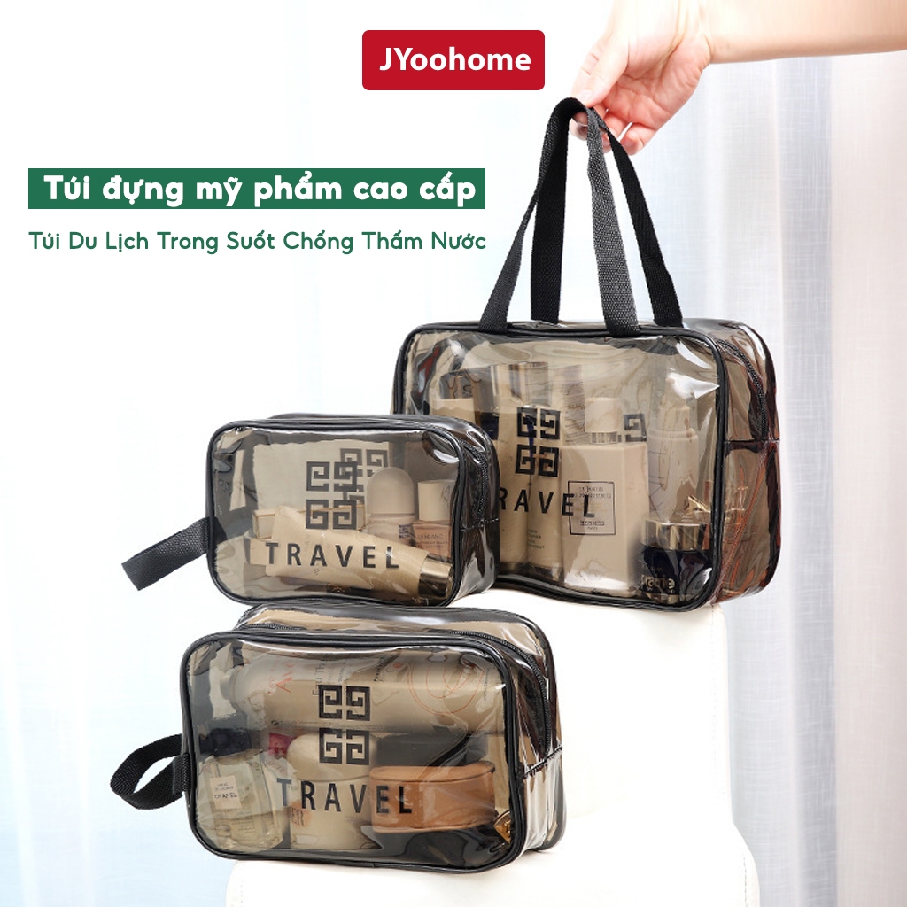 Túi Đựng Mỹ Phẩm Trang Sức Đồ Trang Điểm JYoohome Trong Suốt Đựng Đồ Du Lịch Cá Nhân Tiện Lợi