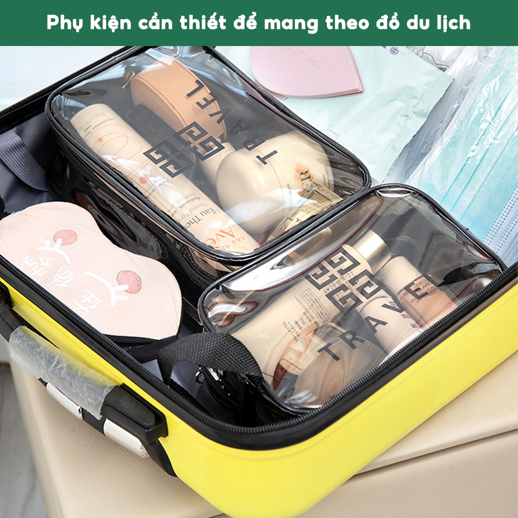 Túi Đựng Mỹ Phẩm Trang Sức Đồ Trang Điểm JYoohome Trong Suốt Đựng Đồ Du Lịch Cá Nhân Tiện Lợi