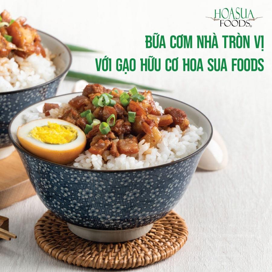 Ảnh Gạo trắng hữu cơ ST25 Hoa Sữa Foods 1kg/hộp 2