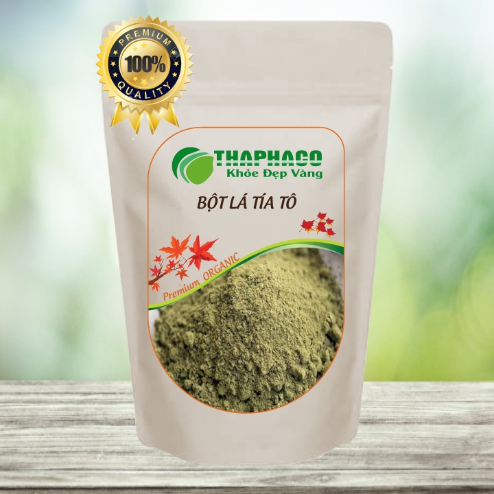 [HCM] Bột Lá Tía Tô 100g Sấy Khô Nguyên Chất Uống Làm Đẹp Dưỡng Da THAPHACO
