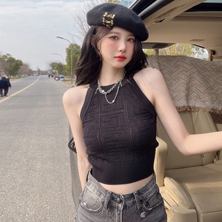 Áo yếm Forgirl lỗ dáng croptop hoạ tiết cổ điển FG353