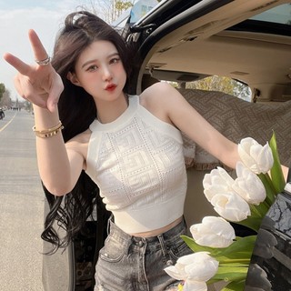 Áo yếm Forgirl lỗ dáng croptop hoạ tiết cổ điển FG353