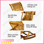 [Sone 096 tám 7?4?11?0 bốn] Ghế Tre Gấp Gọn, Ghế Bập Bênh, Ghế Tre Xếp Thư Giãn Ghế Ban Công Có Massage Chân — ảnh 5