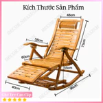 [Sone 096 tám 7?4?11?0 bốn] Ghế Tre Gấp Gọn, Ghế Bập Bênh, Ghế Tre Xếp Thư Giãn Ghế Ban Công Có Massage Chân — ảnh 2