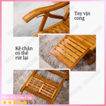 [Sone 096 tám 7?4?11?0 bốn] Ghế Tre Gấp Gọn, Ghế Bập Bênh, Ghế Tre Xếp Thư Giãn Ghế Ban Công Có Massage Chân — ảnh 4