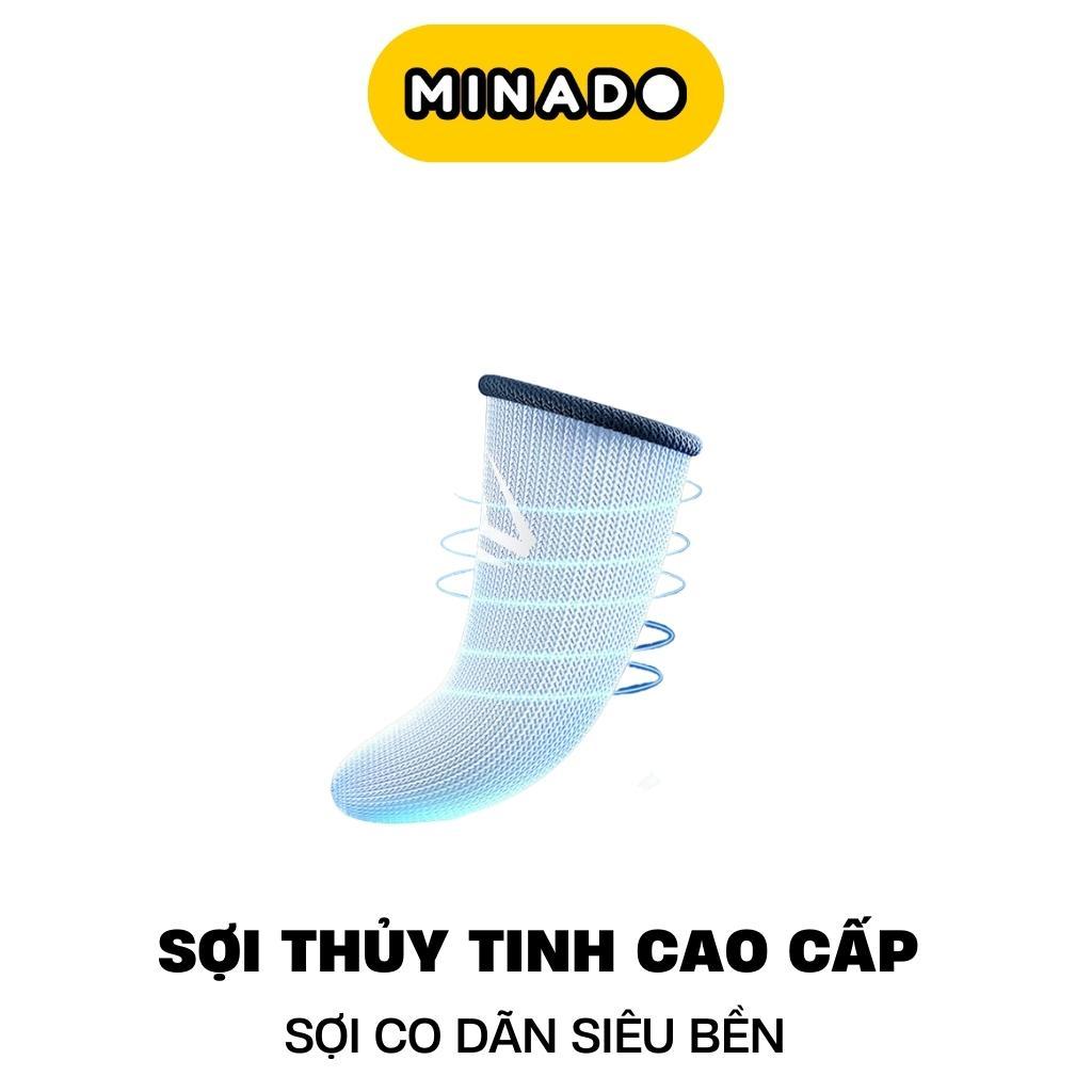 Bao tay chơi game ff Pubg Liên Quân siêu nhạy sợi bạc SHEZI - găng tay chơi game cao cấp - Minado