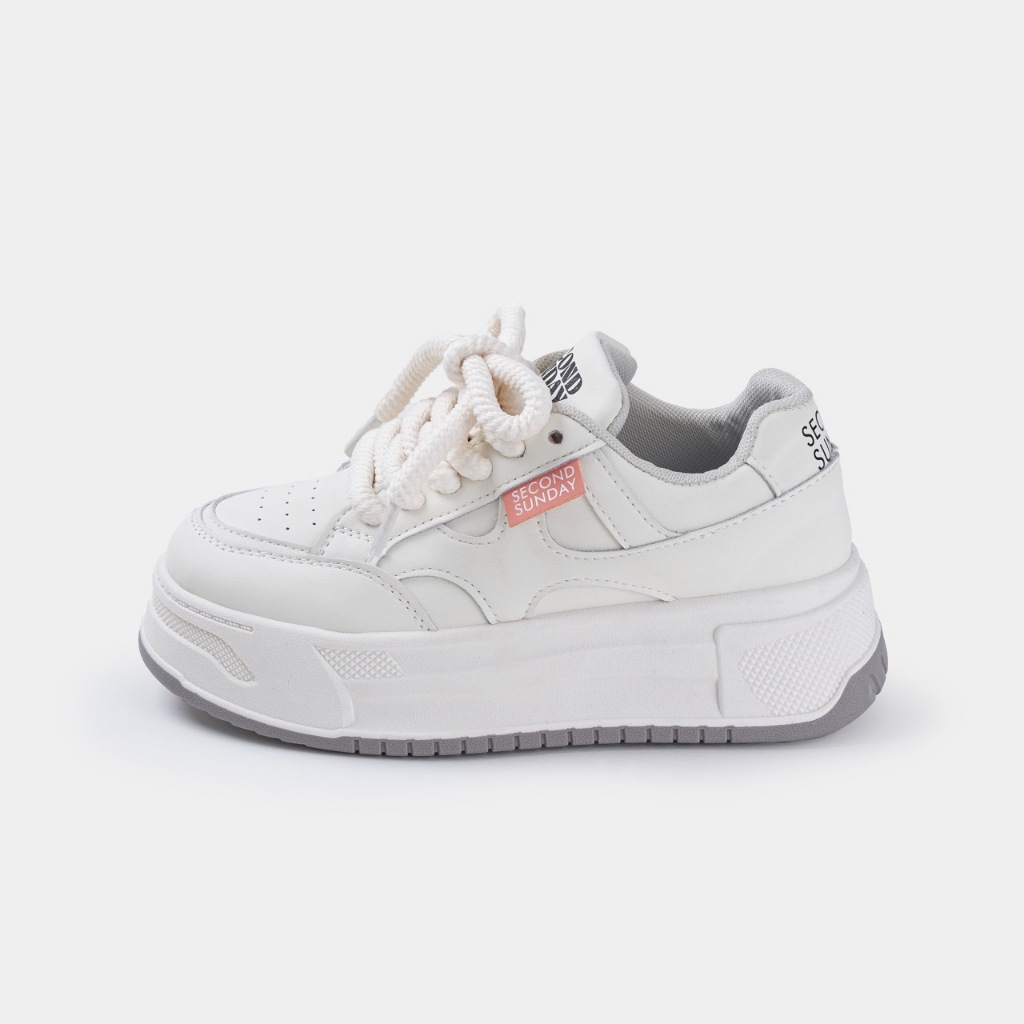 Ảnh Giày Thể Thao Sneaker Nữ Second Sunday Essential 1.0 Đế Tăng Chiều Cao 4cm SK22 2