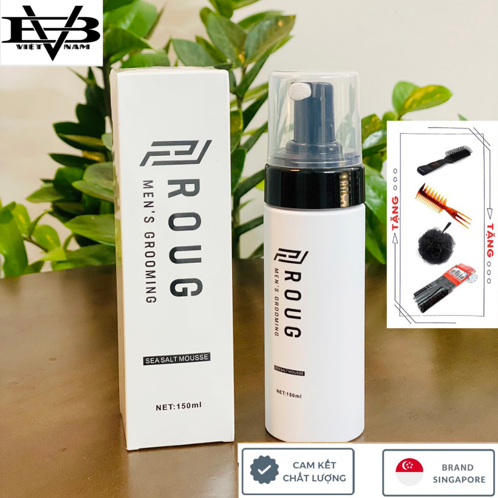 [TPHCM] Bọt tạo phồng tóc Roug Sea Salt Mousse 150ml cao cấp Singapore ...