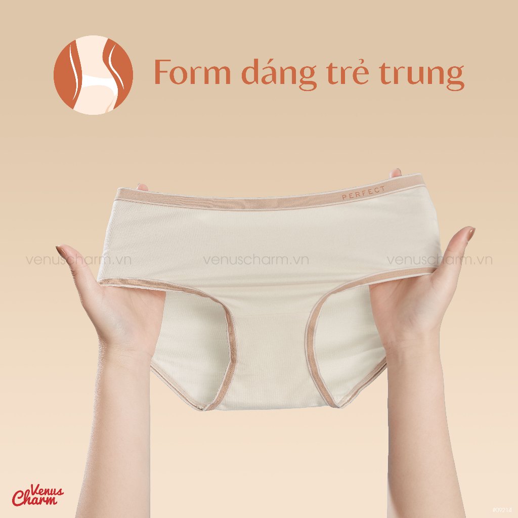 Ảnh Quần lót nữ cotton cạp eo mỏng Venus Charm 09207 2