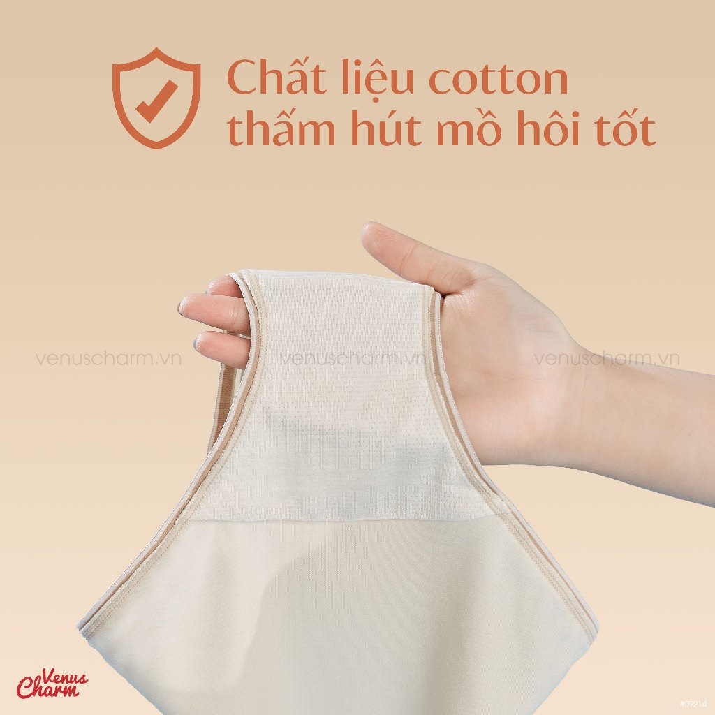 Ảnh Quần lót nữ cotton cạp eo mỏng Venus Charm 09207 1