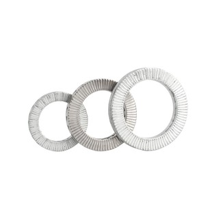 (INOX304) Set 5 cái M3-M16 Long đền chống xoay ,vòng đệm khóa, long đen kép, long đền nord lock INOX304 M3-M16