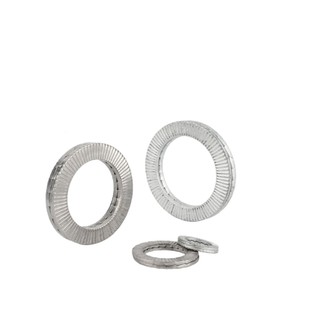 (INOX304) Set 5 cái M3-M16 Long đền chống xoay ,vòng đệm khóa, long đen kép, long đền nord lock INOX304 M3-M16