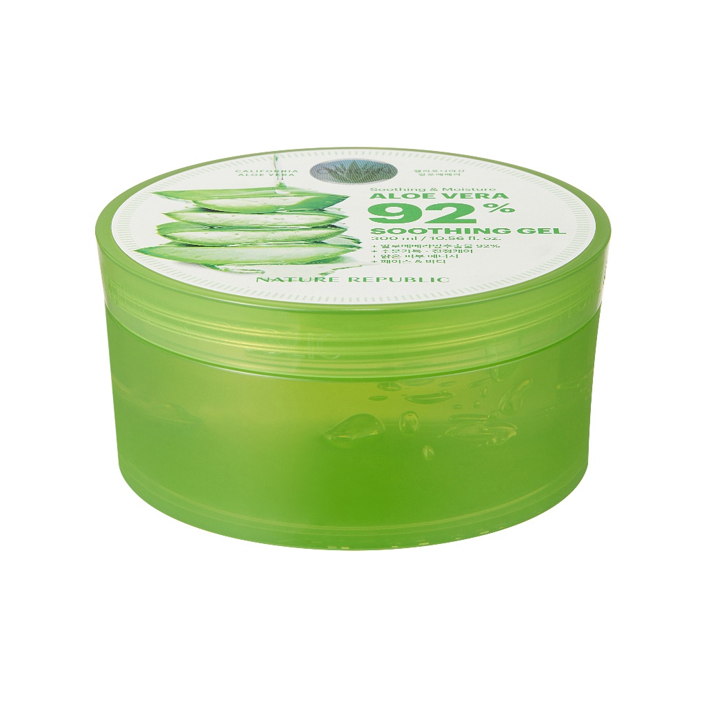 Ảnh Gel Dưỡng Ẩm Nature Republic Chiết Xuất Lô Hội Soothing & Moisture Aloe Vera 92% Soothing Gel 300ml 2