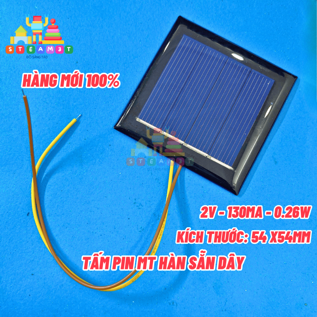 tấm pin mặt trời 2V 3V 5V - 60mA 110mA DIY học tập giải thích nguyên lý ...