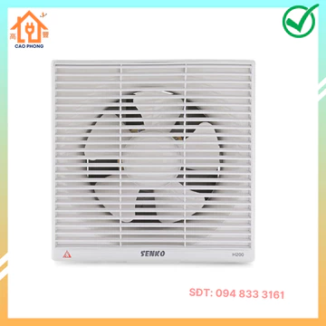 Quạt hút âm tường Senko H200 lọc khuẩn hút mùi nhà vệ sinh dễ sử dụng, giá thành rẻ dễ sử dụng
