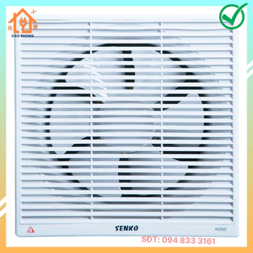 Quạt hút âm tường Senko H250 lọc khuẩn hút mùi nhà vệ sinh dễ sử dụng dùng để lưu thông gió
