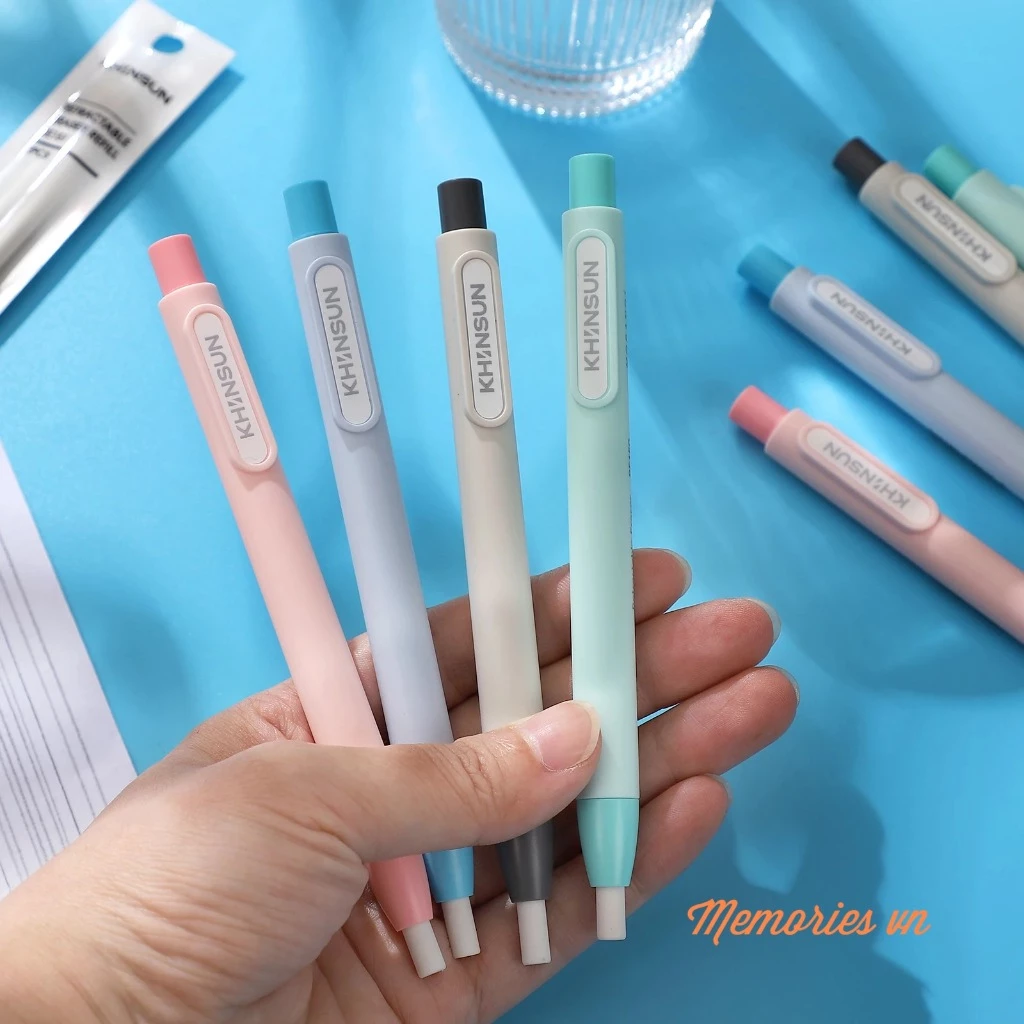 Tẩy chì 2B dạng bút bấm Khinsun sẳn gôm 5mm - Dụng cụ tập vẽ cho trẻ em / hoc sinh - có lõi gôm thay
