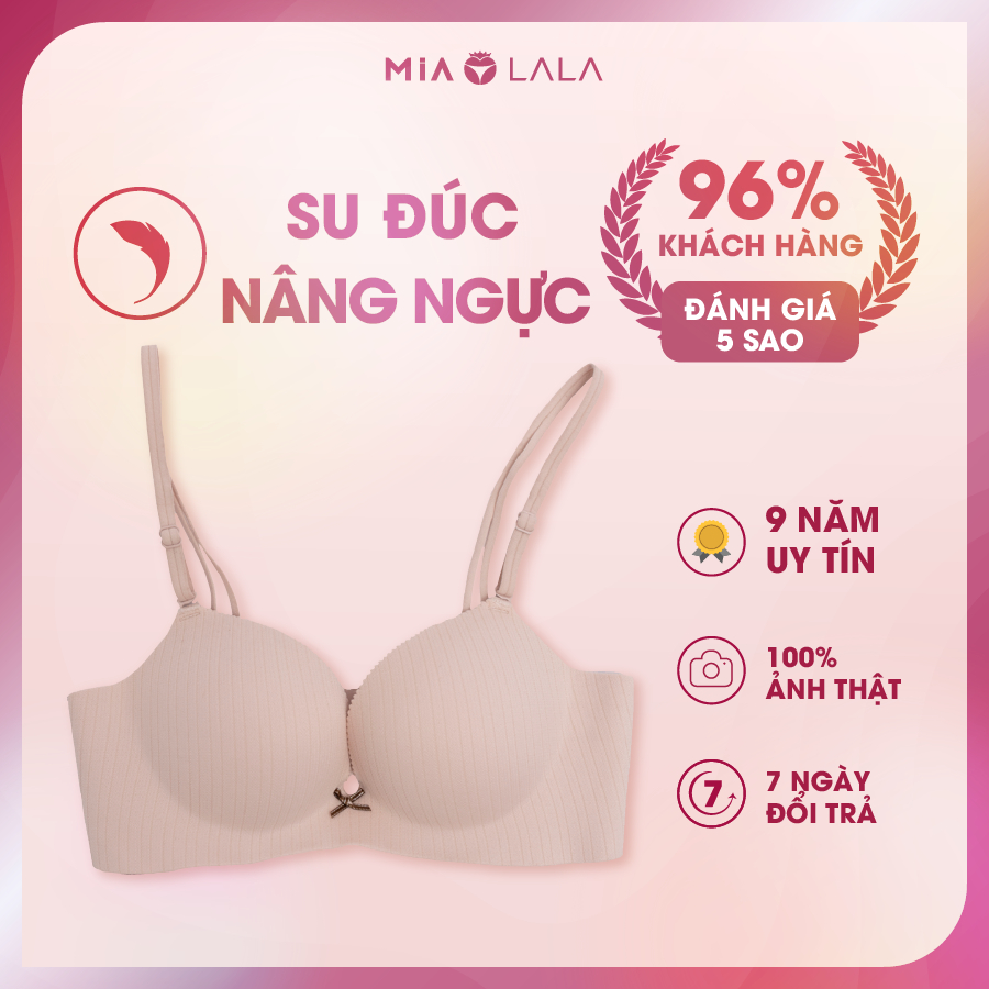 Áo ngực nữ không gọng đệm vừa 2.5cm su đúc nâng ngực dễ chịu MiaLala Masha 0203 NA2270203 spe