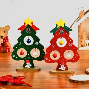 Cây Thông noel bằng gỗ để bàn Giáng Sinh Để Bàn Trang Trí Cho Lễ Kỷ Niệm