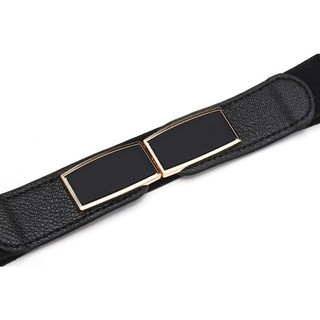 Thắt lưng váy liền, đai đầm, đai áo sơ mi, jumpsuit bản rộng 4cm, chất liệu co giãn, móc khóa họa tiết chữ nhật W67