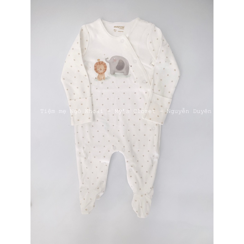 [MD48] M.A.Y.O.R.A.L  Sleepsuit nỉ nhung hoạ tiết gấu xinh cho bé NGÔ KHOAI MỲ