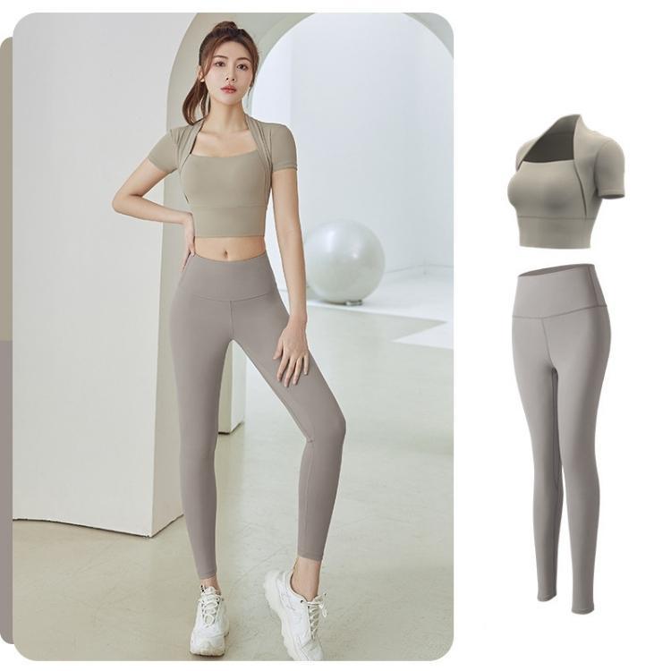Đồ tập gym nữ yoga LUHAZO chất xịn kiểu vắt vai thể thao năng động co giãn thấm hút MD042&MT2 T3T2 spe