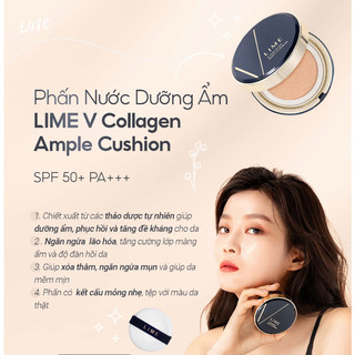 Phấn Nước Lime V Collagen Ample Cushion 20g [1 Lõi]