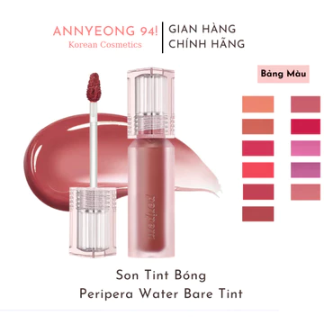 Son Tint Bóng Peripera Water Bare Tint 3.8g Đủ Màu