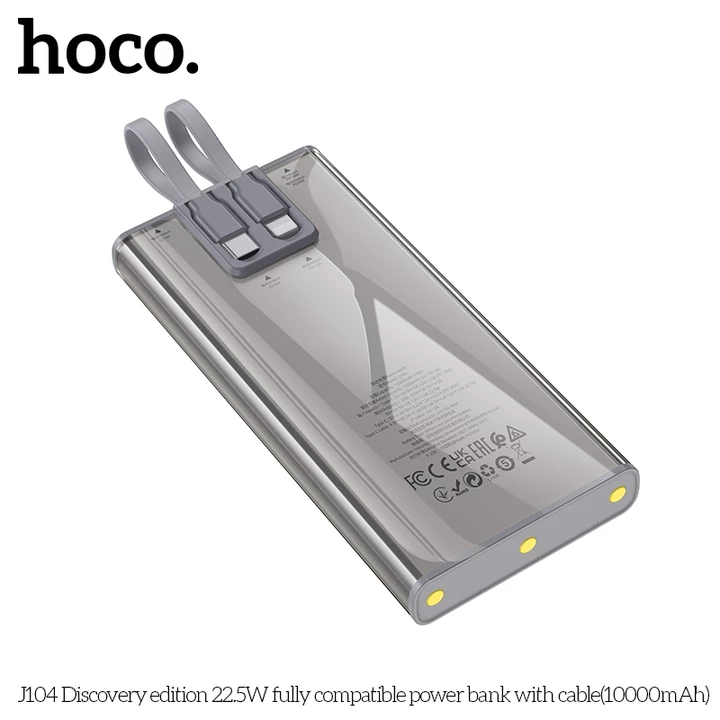Sạc dự phòng Sạc Nhanh PD22.5W/QC3.0/18W Hoco J104 pin dự phòng 20.000MAH hỗ trợ cho lP7P/8P/X/11/12/13/14 - Androi – 5