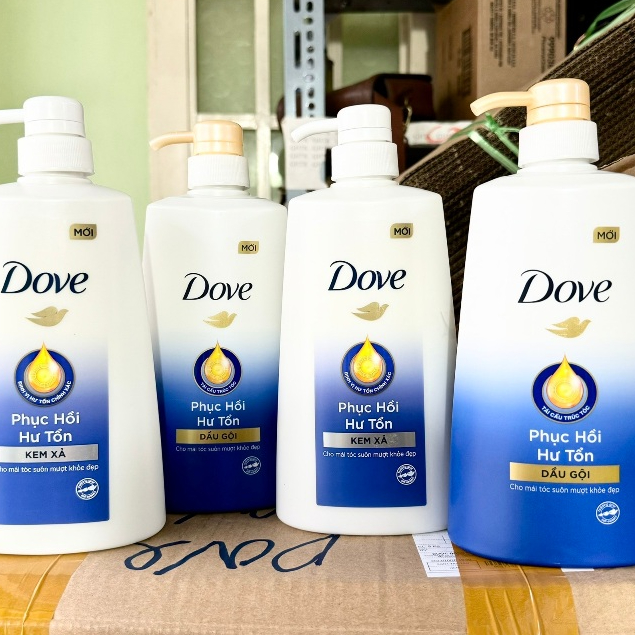 Dầu gội Dove Phục hồi hư tổn | Ngăn gãy rụng tóc 640g, 880g
