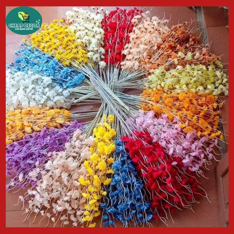 Cành Đào Râu Cành Đào Lụa Giả 1m Trang Trí Tết Cực Đẹp đủ màu, làm tháp ...