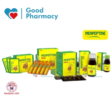 Men tiêu hóa Menpeptine (Viên uống / Siro) giảm rối loạn, đầy hơi, chướng bụng khó tiêu, ăn ngon [enzyme, drops, gold]