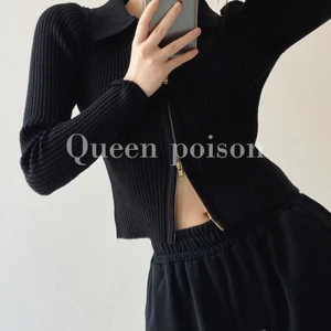 Áo cardigan nữ dày dệt kim 2 kiểu khóa màu basic thời trang phong cách Hàn Quốc