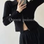 Áo cardigan nữ dày dệt kim 2 kiểu khóa màu basic thời trang phong cách Hàn Quốc