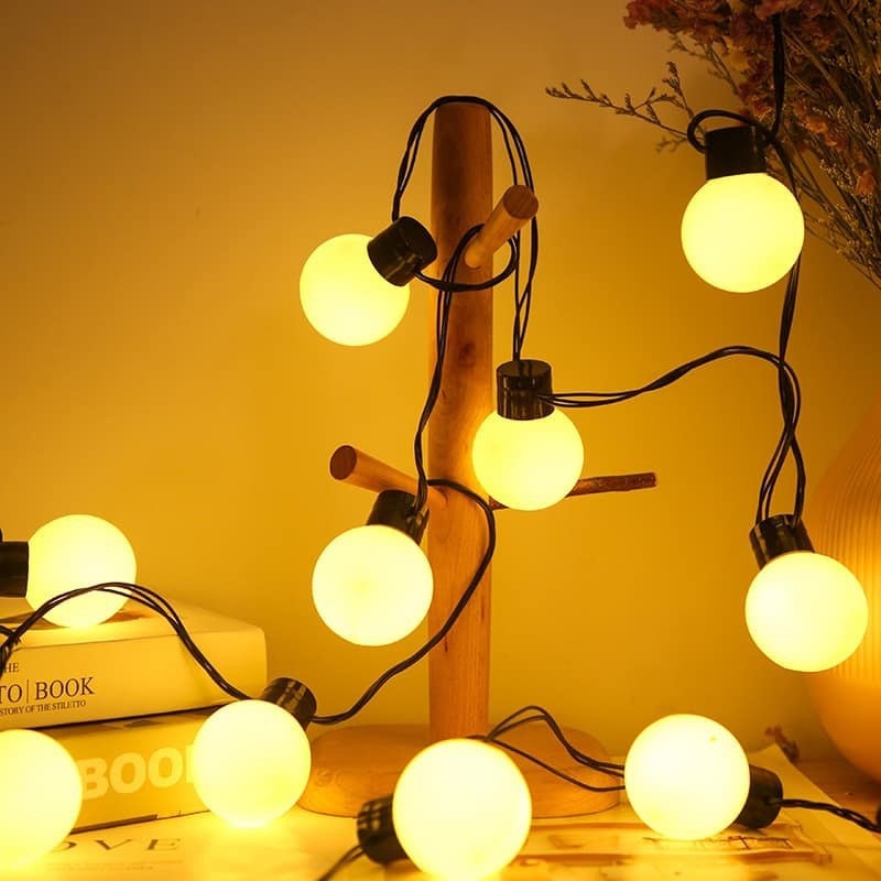 Dây bóng đèn LED hình Quả banh dài 5m - 20 quả Trang trí Siêu đẹp