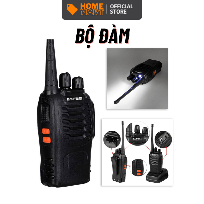 Bộ Đàm Baofeng BF888S Cự Ly Đến 5km Full Phụ Kiện, 16 Kênh Tần Số 400.00- 470.00MHz