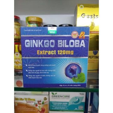 HOẠT HUYẾT DƯỠNG NÃO GINKGO BILOBA EXTRACT 120mg, 100 viên - Giúp bổ sung dưỡng chất cho não
