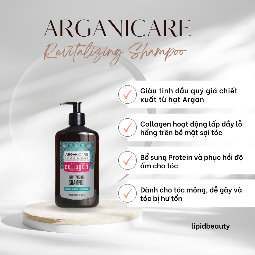 HÀng ChÍnh HÃng Dầu Gội Xả Arganicare Collagen Pháp Nuôi Dưỡng Phục Hồi Tóc Hư Tổn Shopee 2179