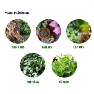 2 Túi Trà Cho Người Mất Ngủ-Trà Giúp Ngủ Ngon An Thần-Trà Đinh Lăng Lạc Tiên Tâm Sen Mộc An Đường Dùng Trong 1 Thán