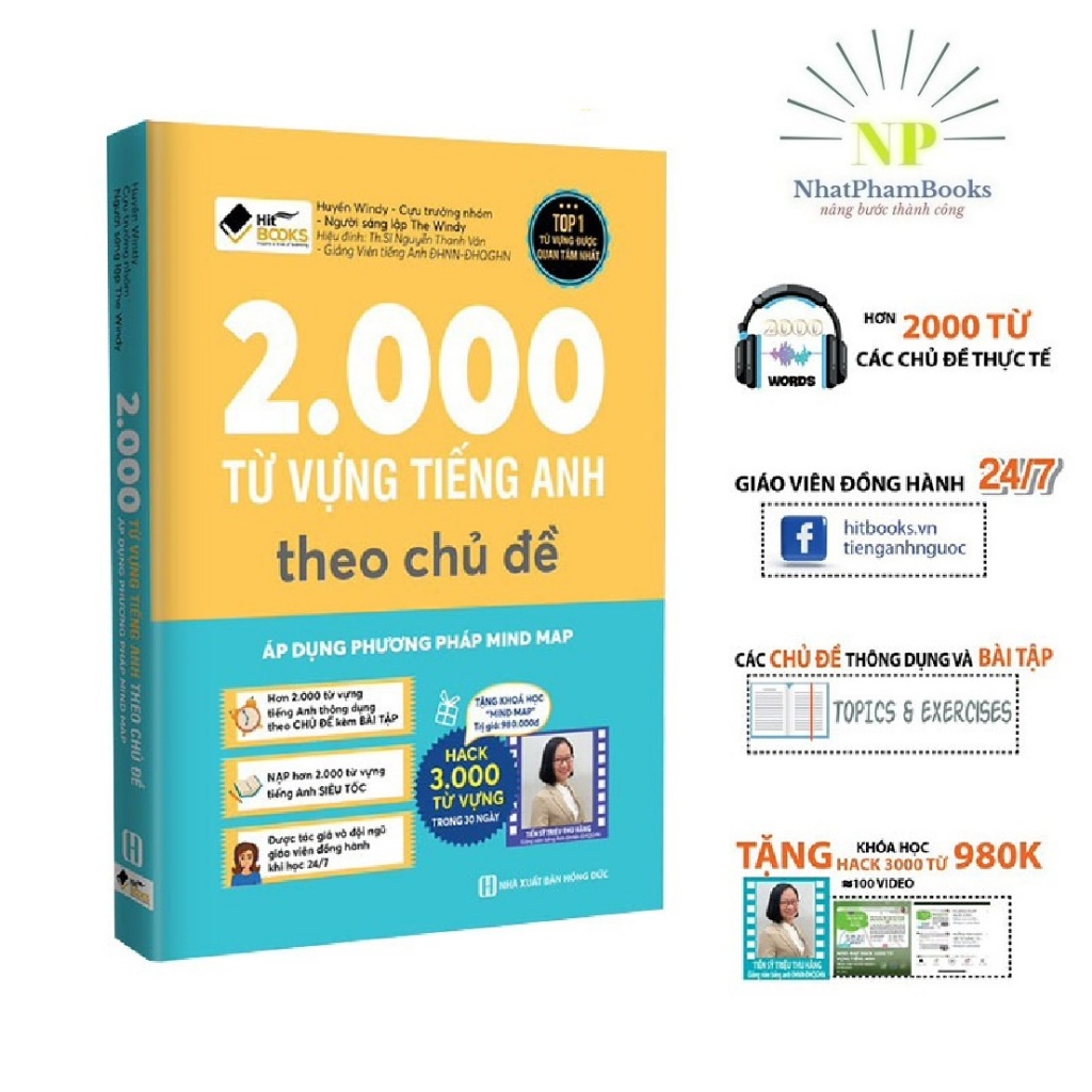 Ảnh Sách - Tự Học 2000 Từ Vựng Tiếng Anh Theo Chủ Đề - Tài Liệu Ôn Thi Cấp Tốc 1