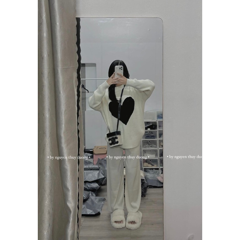 THUYDUONGZOO - QUẦN ỐNG SUÔNG LEN TĂM DÀY VỪA ( ảnh shop chụp )