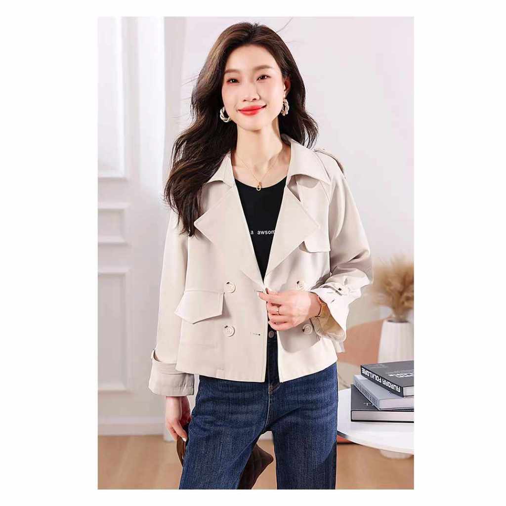 Áo braze nữ kiểu dáng Hần Quốc, Áo khoác nữ thiết kế, Áo choàng nữ YourSee | BigBuy360 - bigbuy360.vn