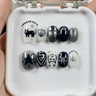 Nailbox nặn gel nổi form ngắn dễ thương được đổi form