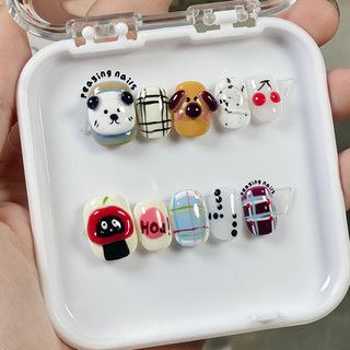 Nailbox nặn gel nổi form ngắn dễ thương được đổi form