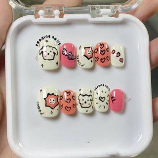 Nailbox vẽ dễ thương form ngắn được đổi form