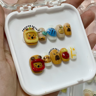 Nailbox nặn gel nổi form ngắn dễ thương được đổi form