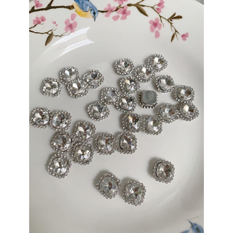 Set 10 viên đá vuông viền xoàn