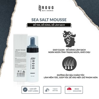 Bọt tạo kiểu Roug Sea Salt Mousse - Giữ nếp tóc xoăn - Cung cấp độ ẩm dưỡng chất cho tóc